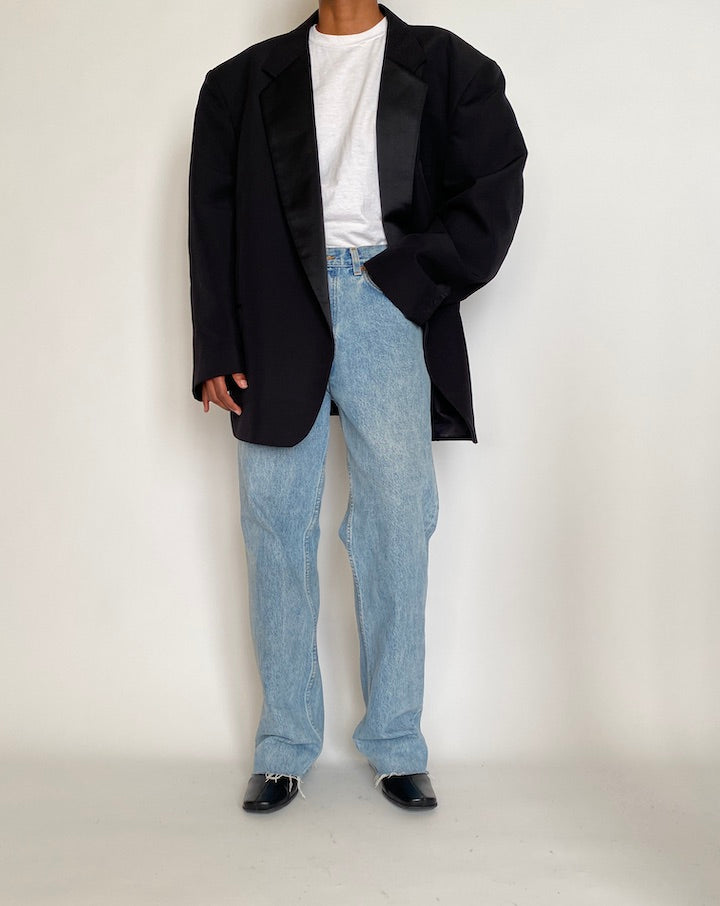 VINTAGE OVERSIZED BLACK BLAZER 4274