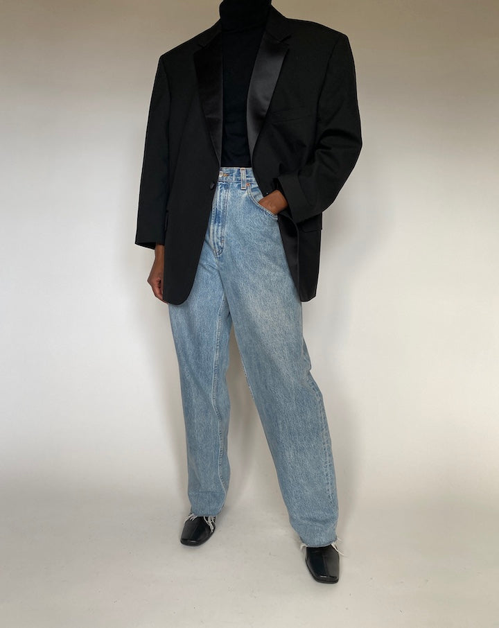 VINTAGE BLACK BLAZER 4408