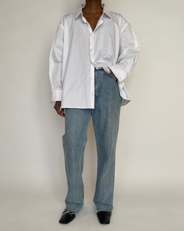 VINTAGE OFF WHITE OVERSIZED SHIRT 4643