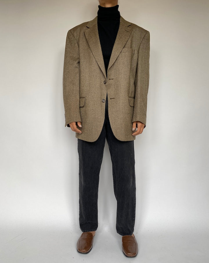 VINTAGE SINGLE BREASTED WOOL BLAZER 19433