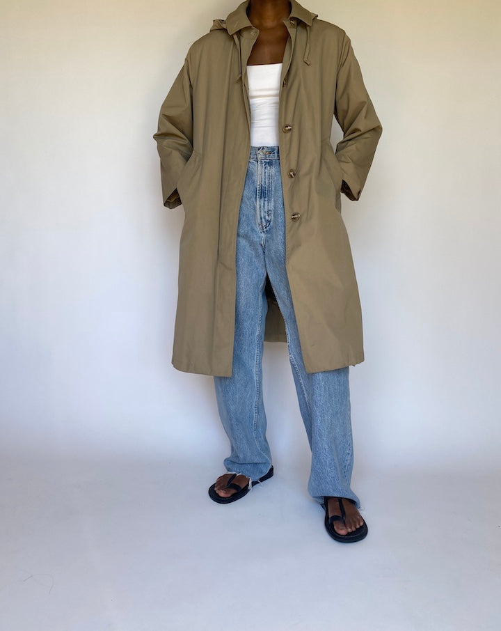 VINTAGE BEIGE TRENCH COAT 3692