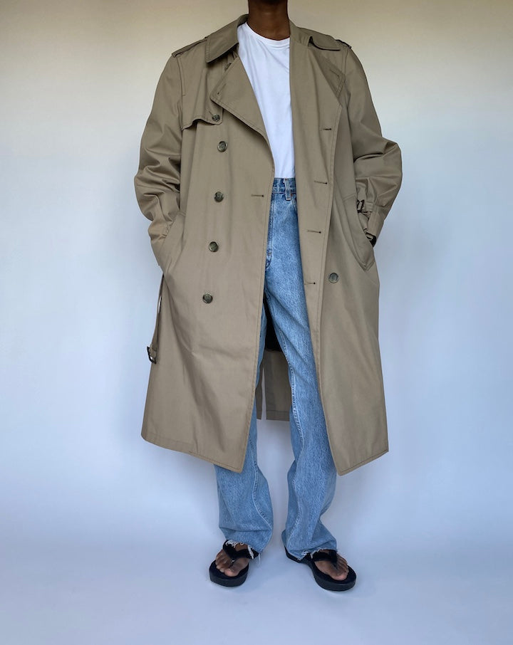 VINTAGE BEIGE TRENCH COAT 3519