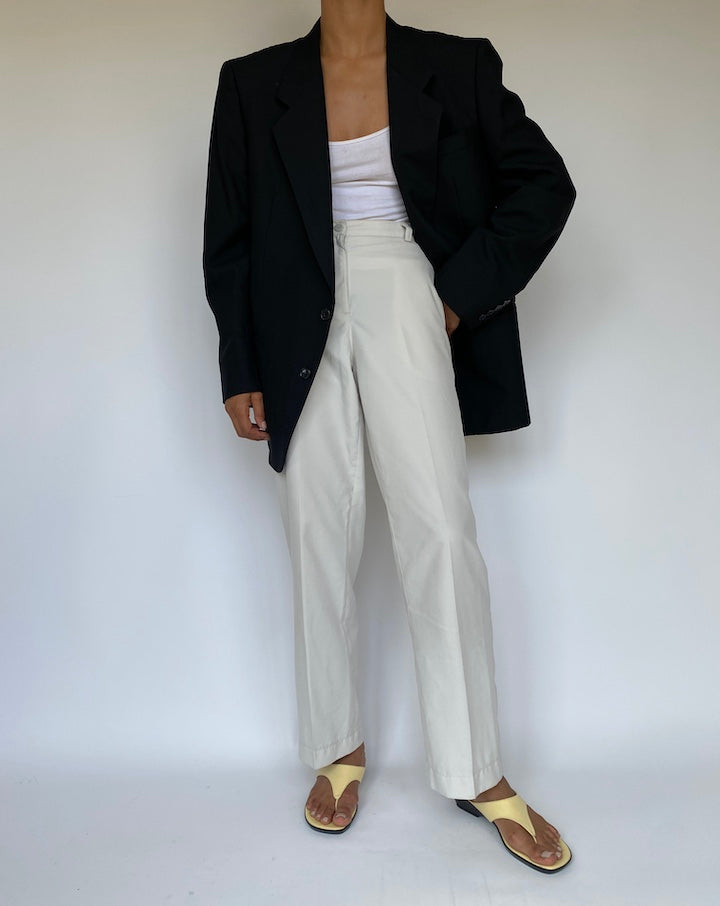 VINTAGE BLACK SINGLE BREASTED BLAZER 3278