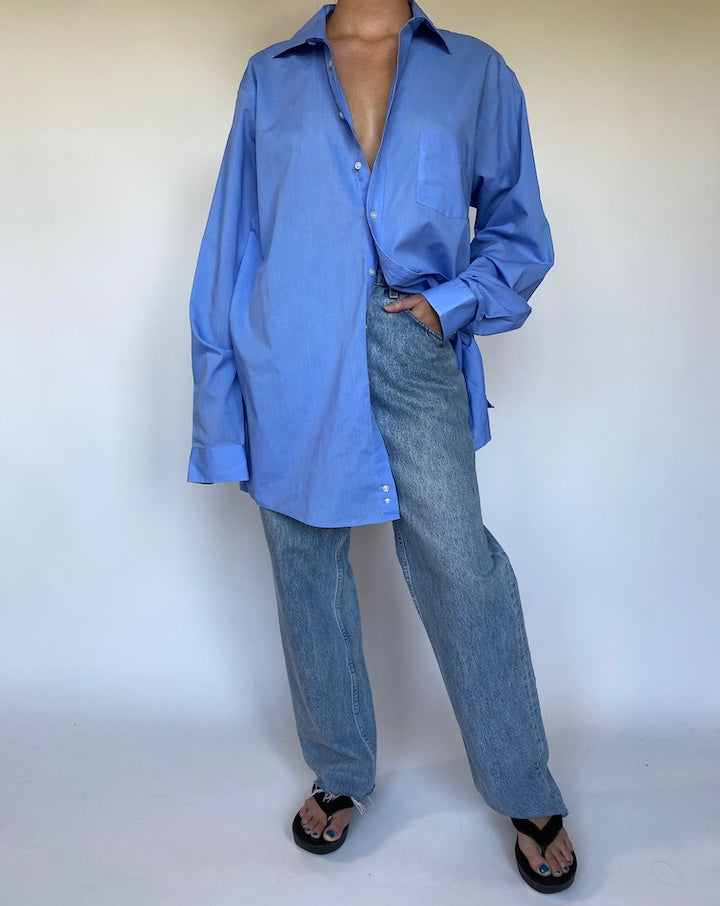 VINTAGE BLUE LONG SLEEVE SHIRT 3119