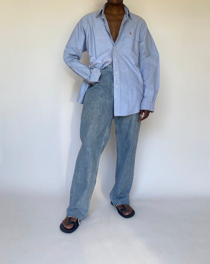 VINTAGE LIGHT BLUE RALPH LAUREN SHIRT 3740