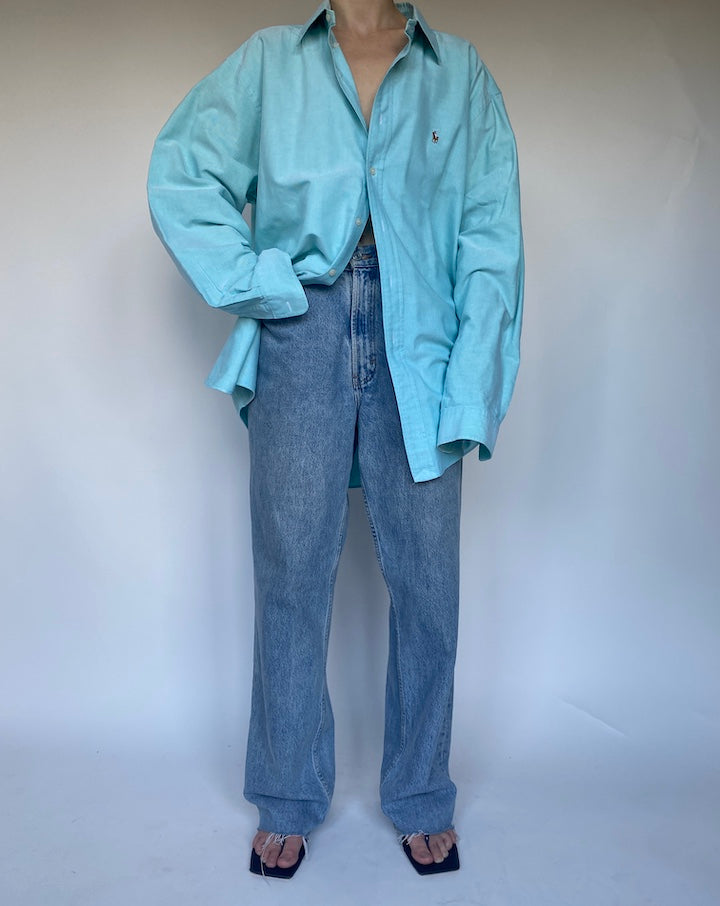 VINTAGE LONG SLEEVE OVERSIZED RALPH LAUREN SHIRT 3468