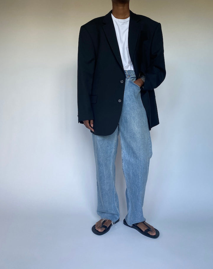 VINTAGE OVERSIZED SINGLE BREASTED BLAZER 3506