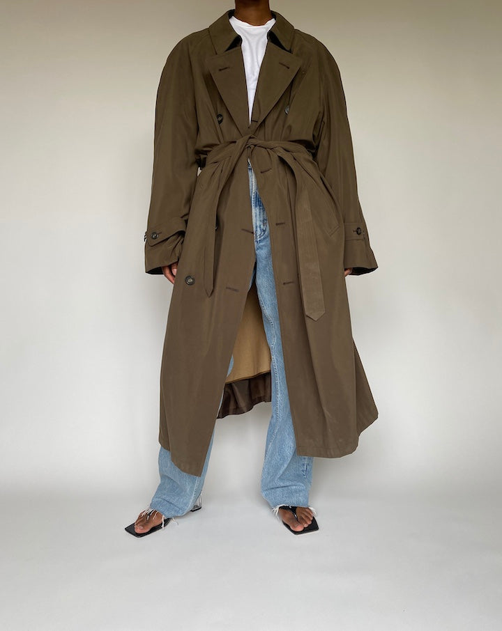 VINTAGE OVERSIZED TRENCH COAT 3825