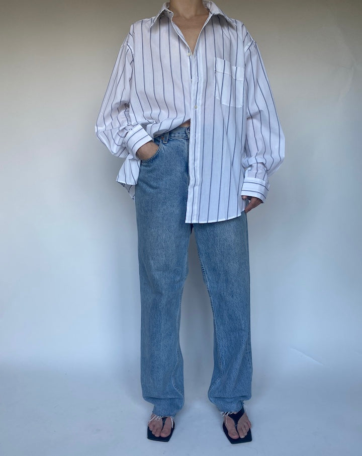 VINTAGE SAINT LAURENT STRIPED SHIRT 3465