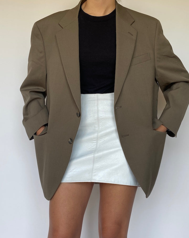 VINTAGE SINGLE BREASTED BEIGE BLAZER 3389