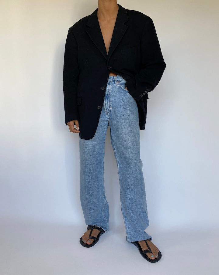 VINTAGE BLACK BLAZER 3265