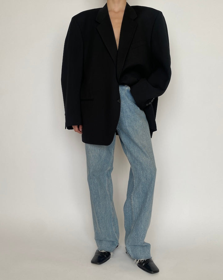 VINTAGE BLACK OVERSIZED BLAZER 4281