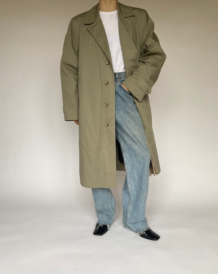 VINTAGE SAGE OVERSIZED LONG COAT 4742