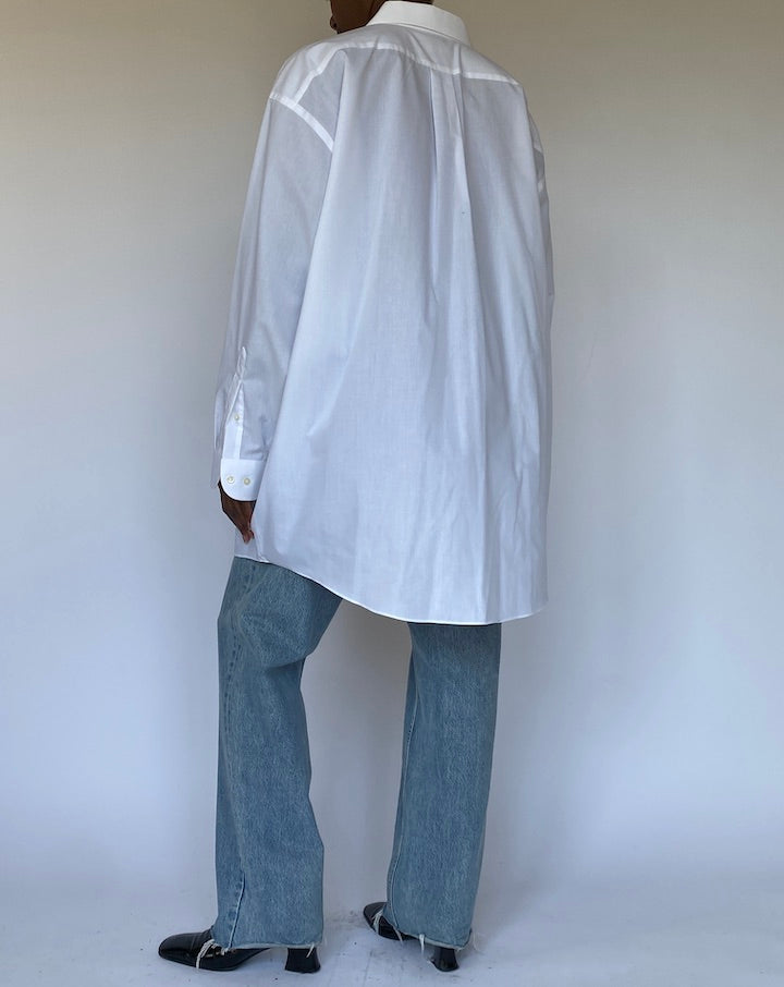 VINTAGE WHITE OVERSIZED SHIRT 4855