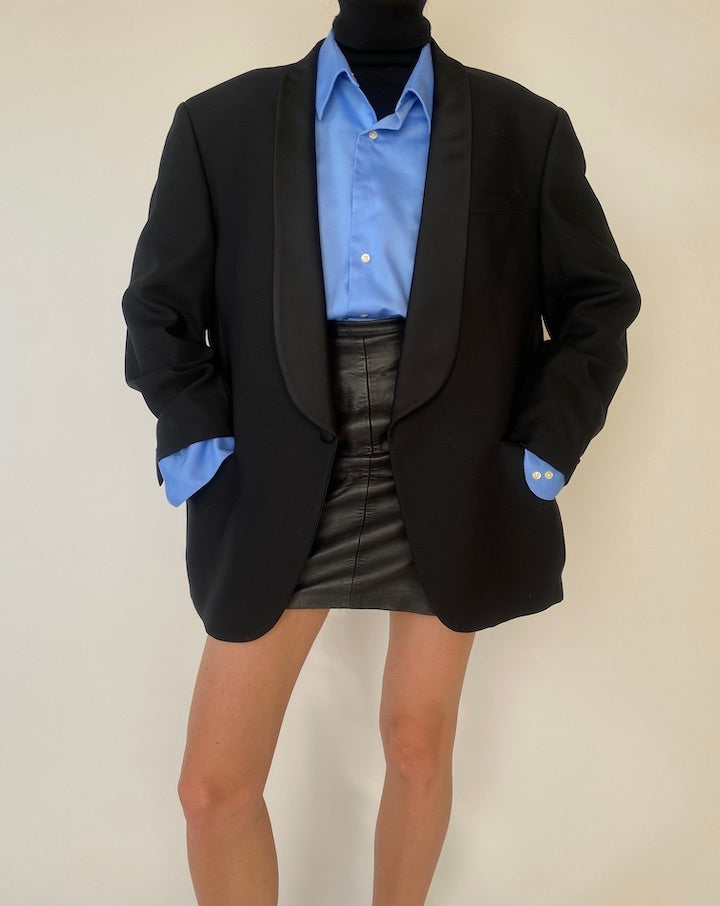 Vintage Black Oversized Blazer 5240