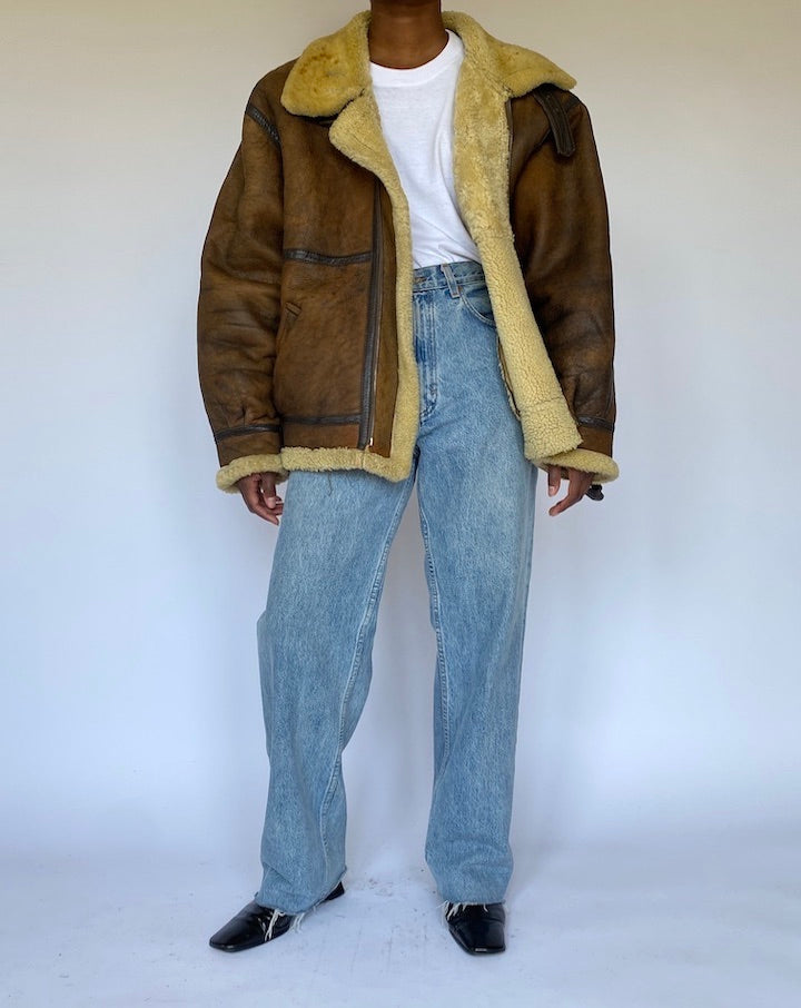 VINTAGE SHEARLING JACKET 4984
