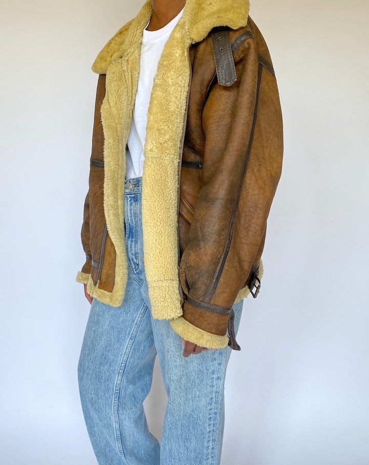 VINTAGE SHEARLING JACKET 4984