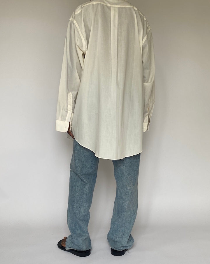 VINTAGE OVERSIZED CREAM SHIRT 5045