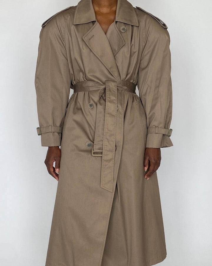 VINTAGE BEIGE TRENCH COAT 4899