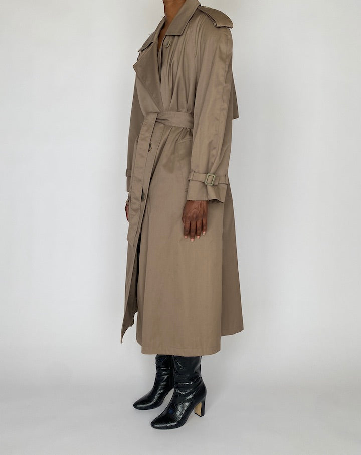 VINTAGE BEIGE TRENCH COAT 4899