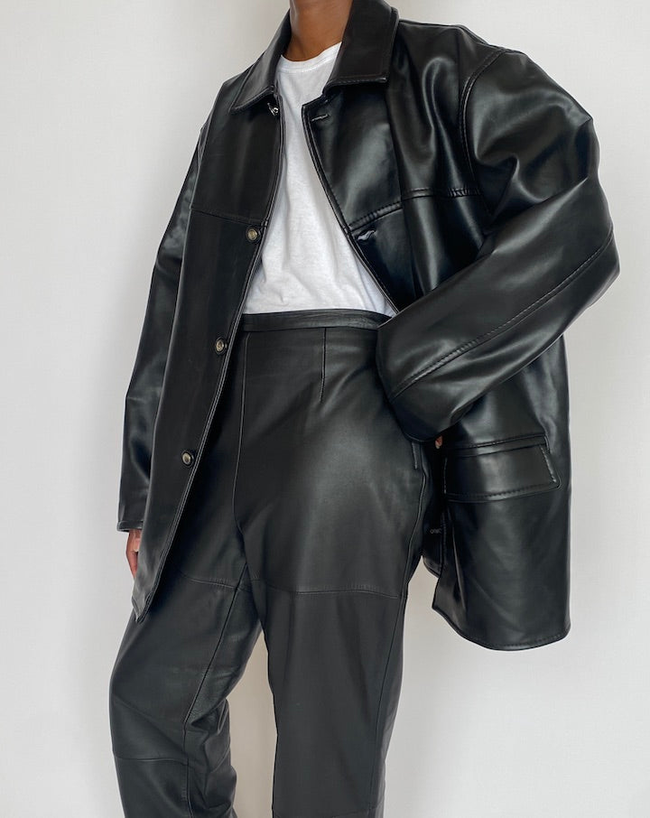 VINTAGE FAUX LEATHER JACKET 5117
