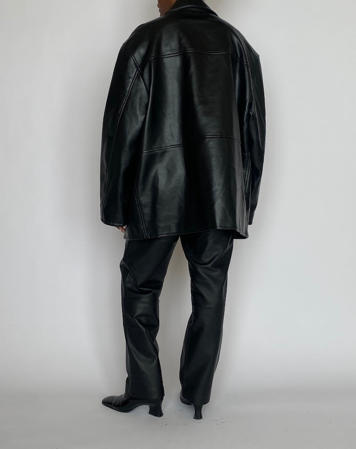VINTAGE FAUX LEATHER JACKET 5117