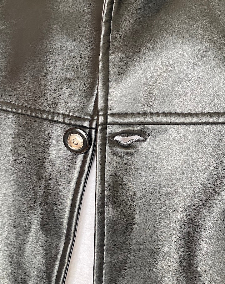 VINTAGE FAUX LEATHER JACKET 5117