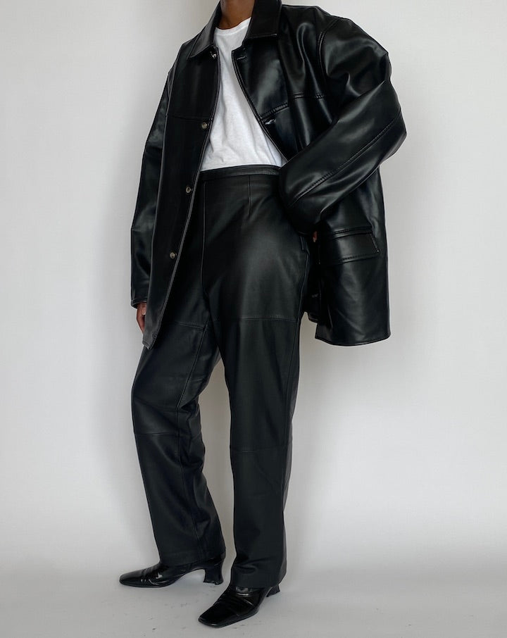 VINTAGE FAUX LEATHER JACKET 5117