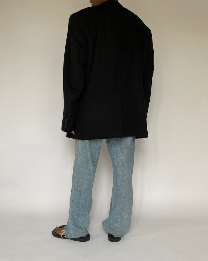 VINTAGE OVERSIZED BLACK BLAZER 5041