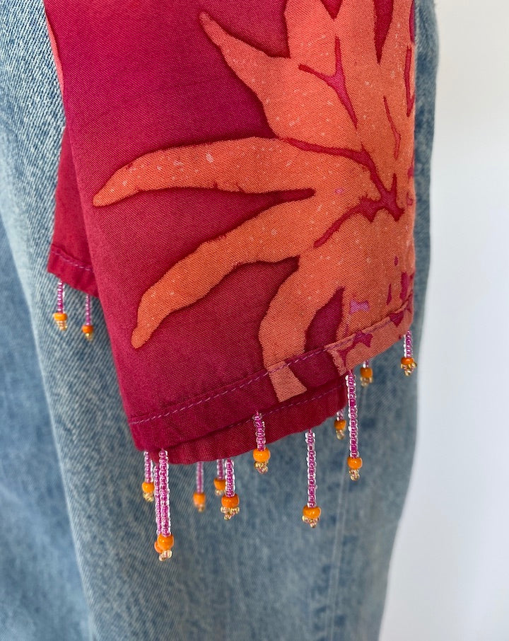 VINTAGE PINK SCARF TOP 4825