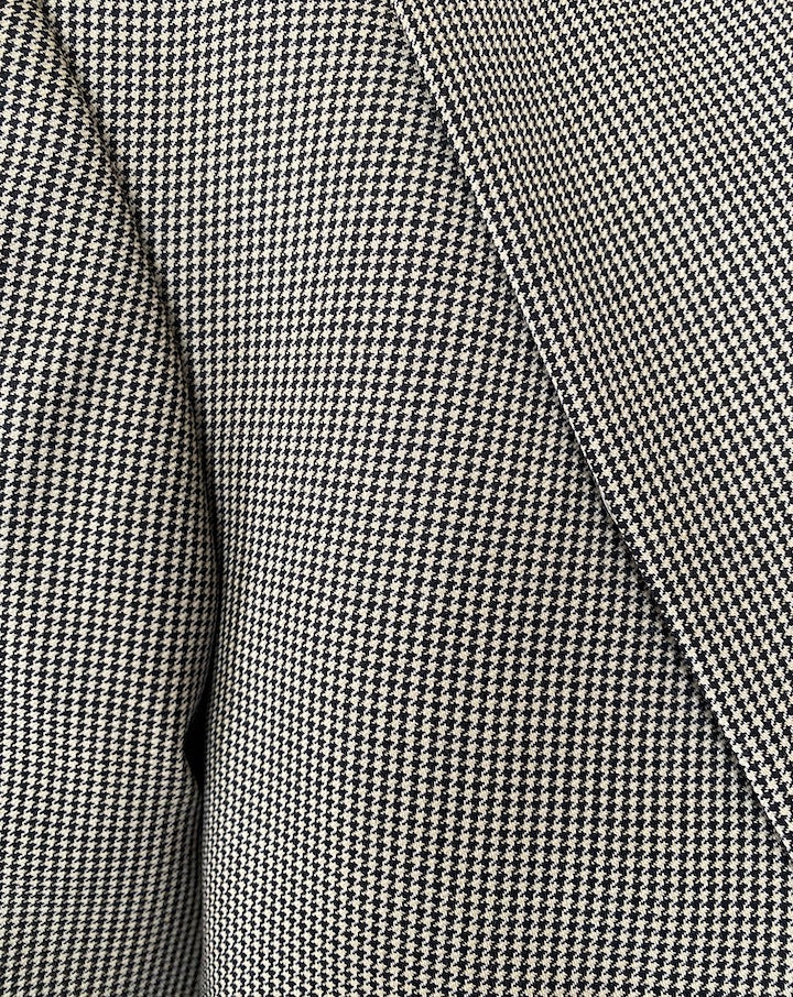 Vintage Wool Houndstooth Blazer 5223
