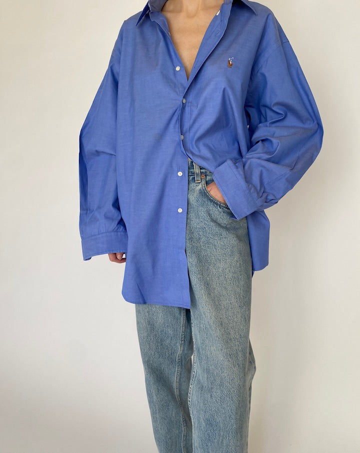 VINTAGE BLUE RALPH LAUREN SHIRT 4823