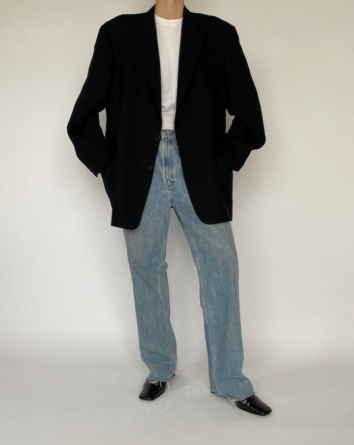 Vintage Oversized Black Calvin Klein Blazer 5437