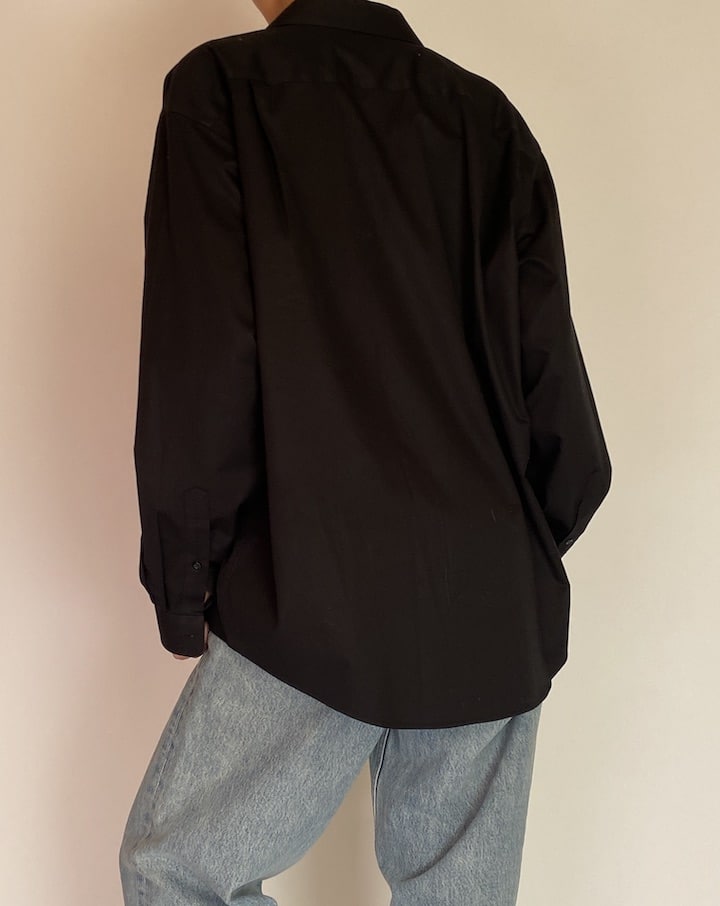 Vintage Oversized Black Shirt  5233