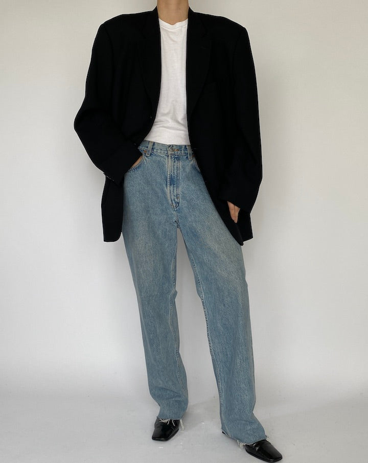 Vintage Oversized Black Calvin Klein Blazer 5437