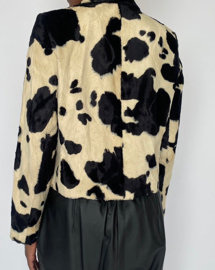 VINTAGE VEGAN COWHIDE JACKET 5156
