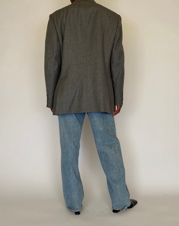 VINTAGE GREY OVERSIZED BLAZER 4489