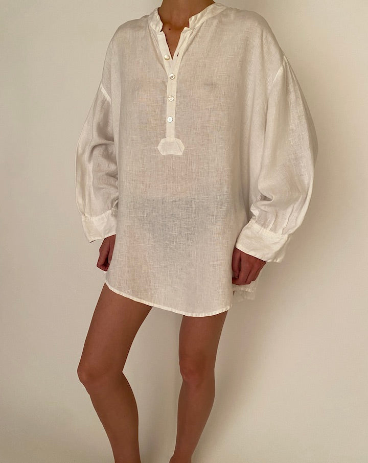 Linen top, vintage linen top, svc, shopvintagecollection