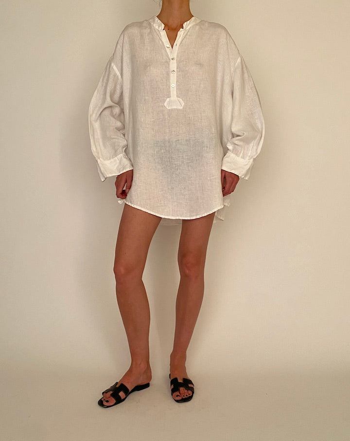 Linen top, vintage linen top, svc, shopvintagecollection