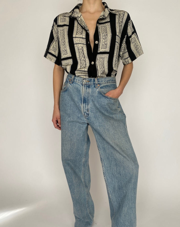 VINTAGE SHORT SLEEVE BLOUSE 4717