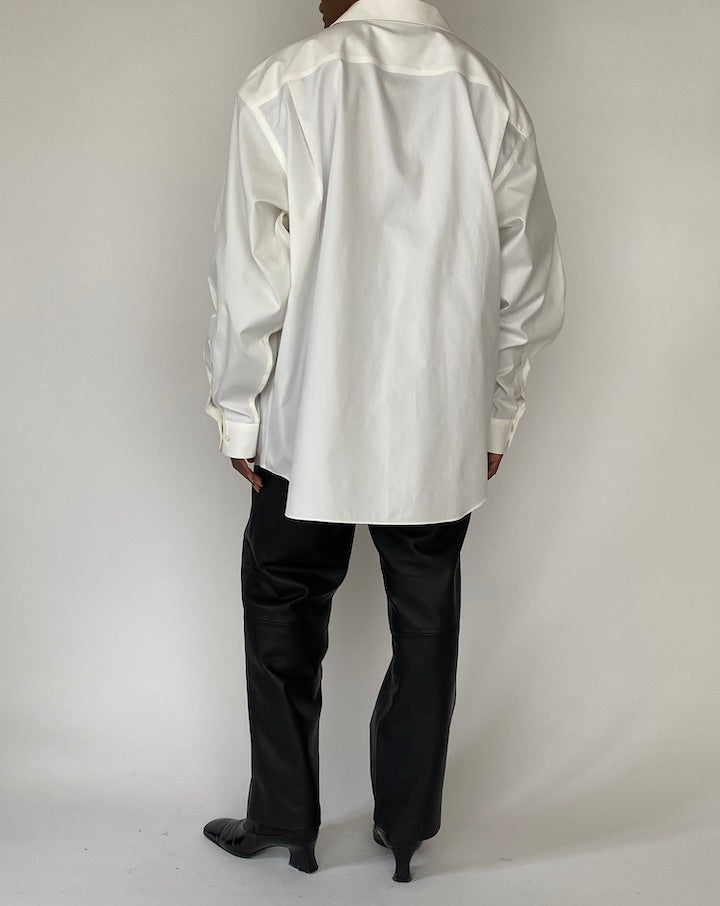Vintage White Oversized Cotton 5162