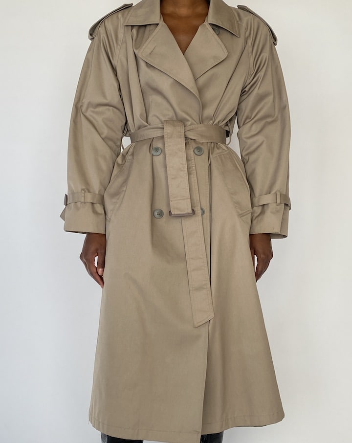 Vintage Beige Trench Coat 5140