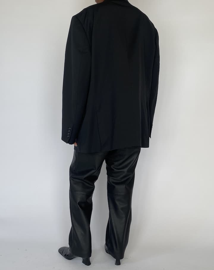VINTAGE OVERSIZED BLACK BLAZER 5186