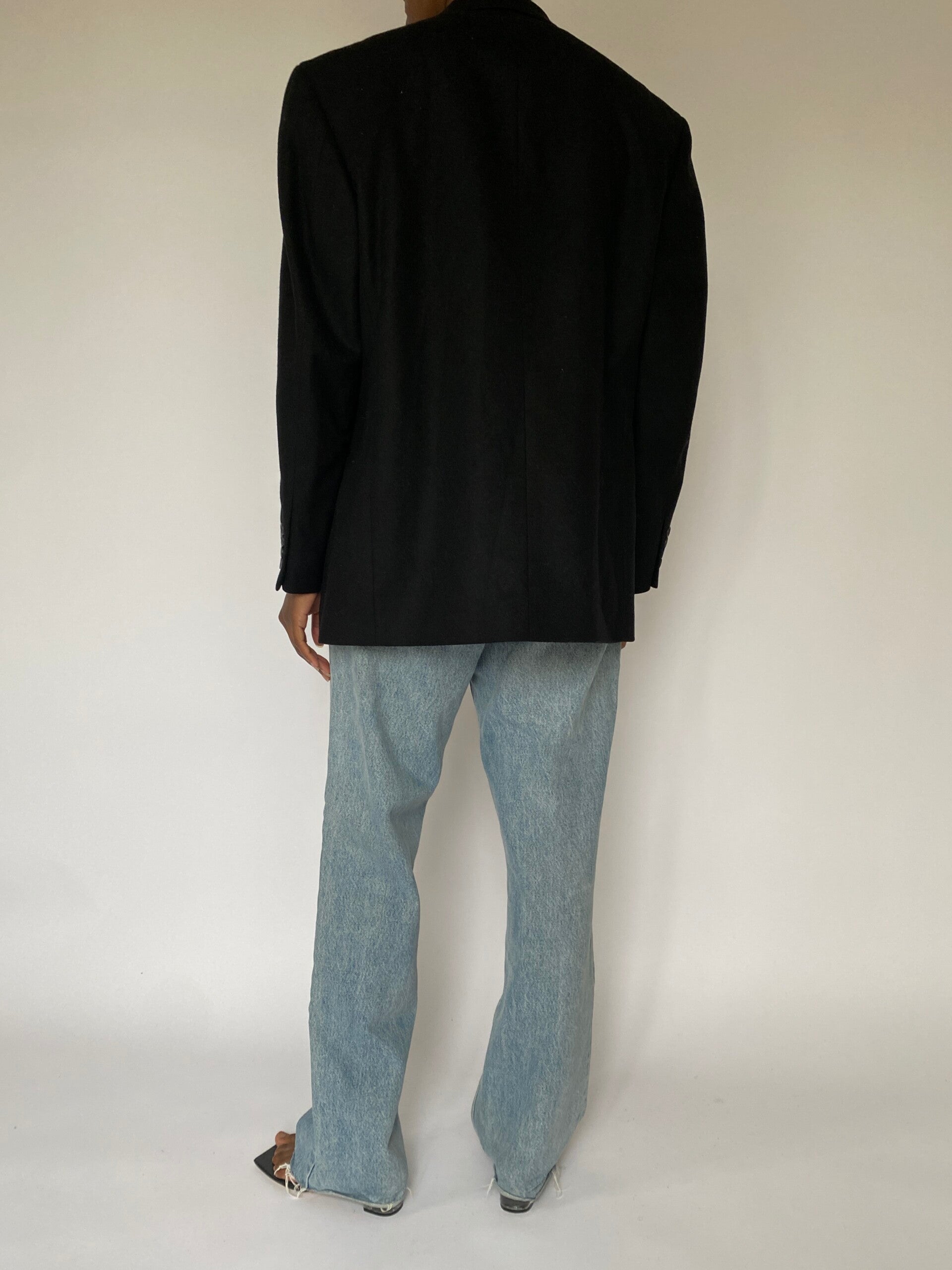 VINTAGE BLACK OSCAR DE LA RENTA BLAZER 5037
