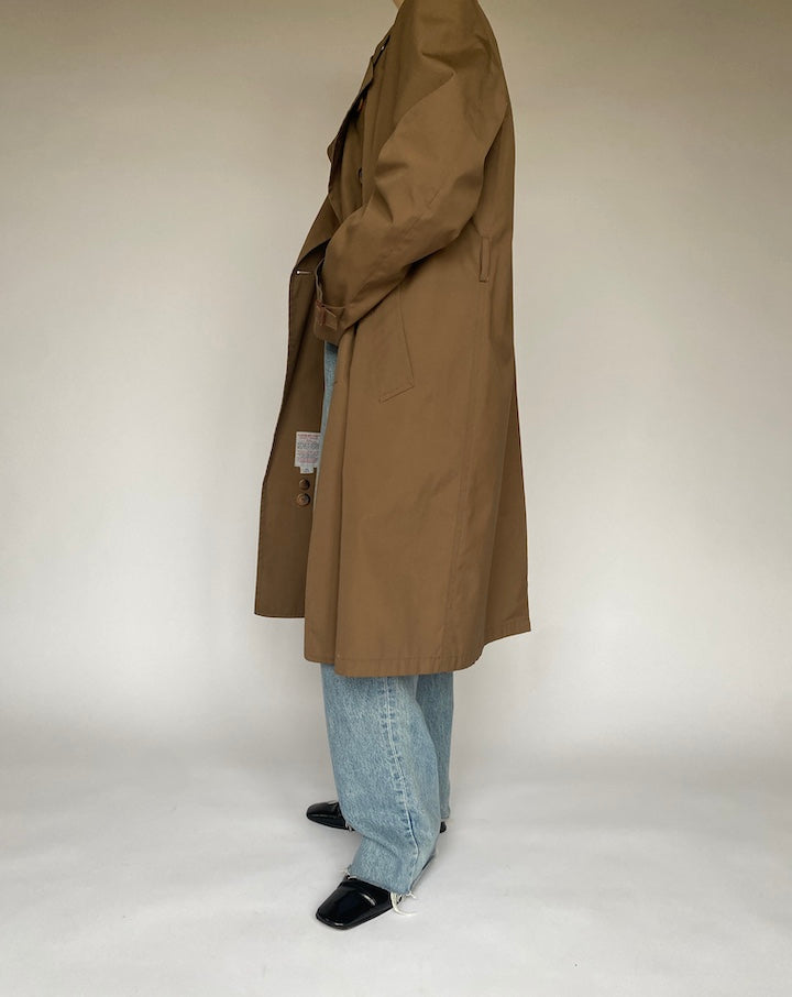 VINTAGE BROWN TRENCH COAT 4764