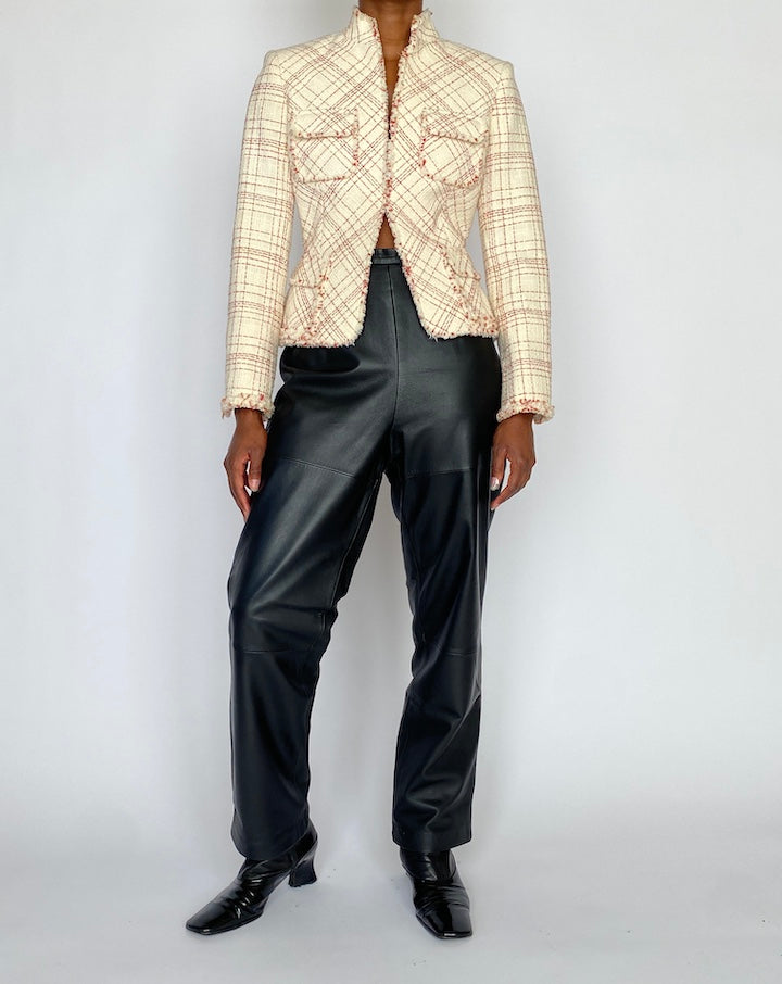 VINTAGE TWEED BLAZER JACKET 3602