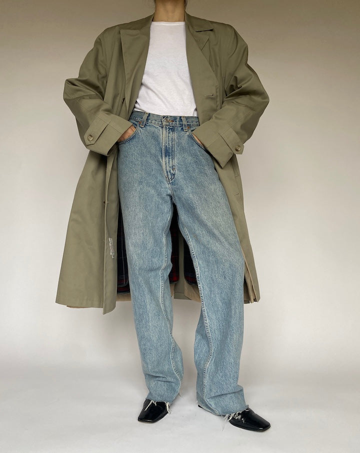 VINTAGE SAGE OVERSIZED LONG COAT 4742