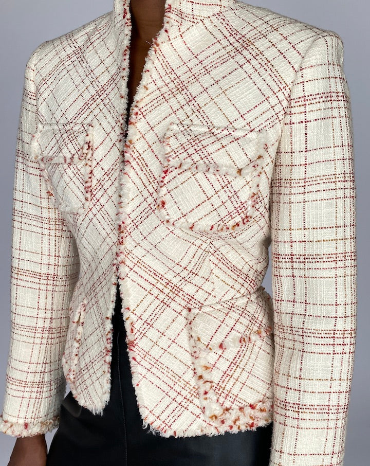 VINTAGE TWEED BLAZER JACKET 3602