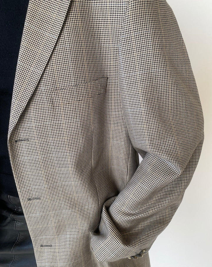 Vintage Houndstooth Blazer 5243