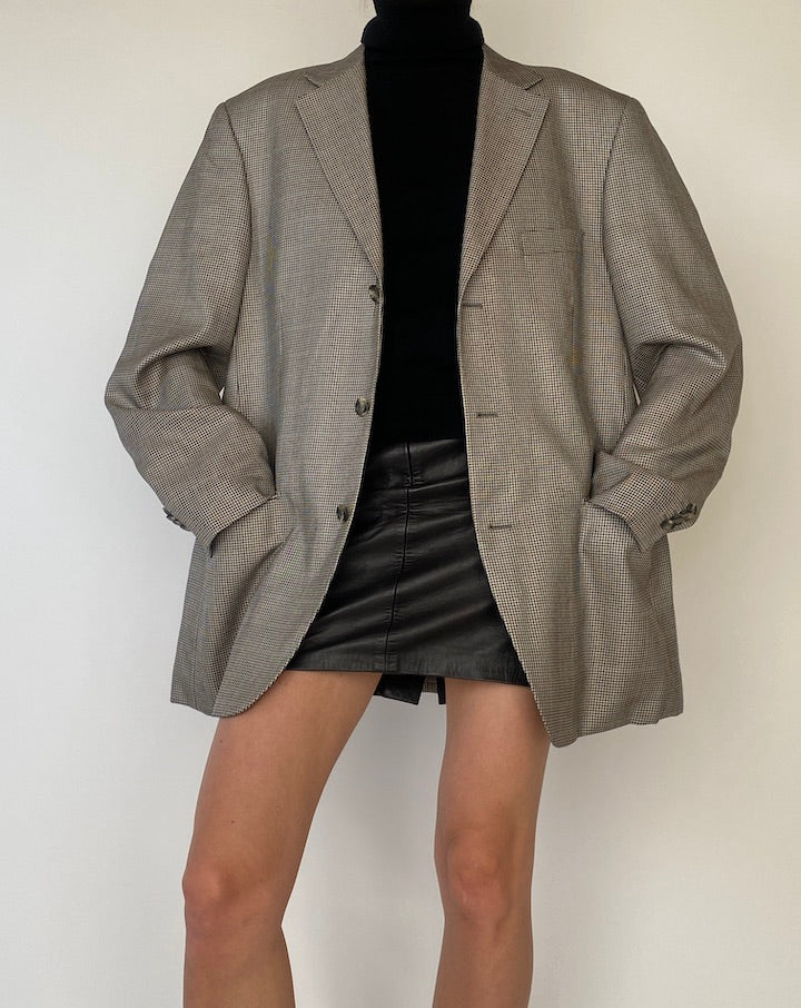 Vintage Houndstooth Blazer 5243